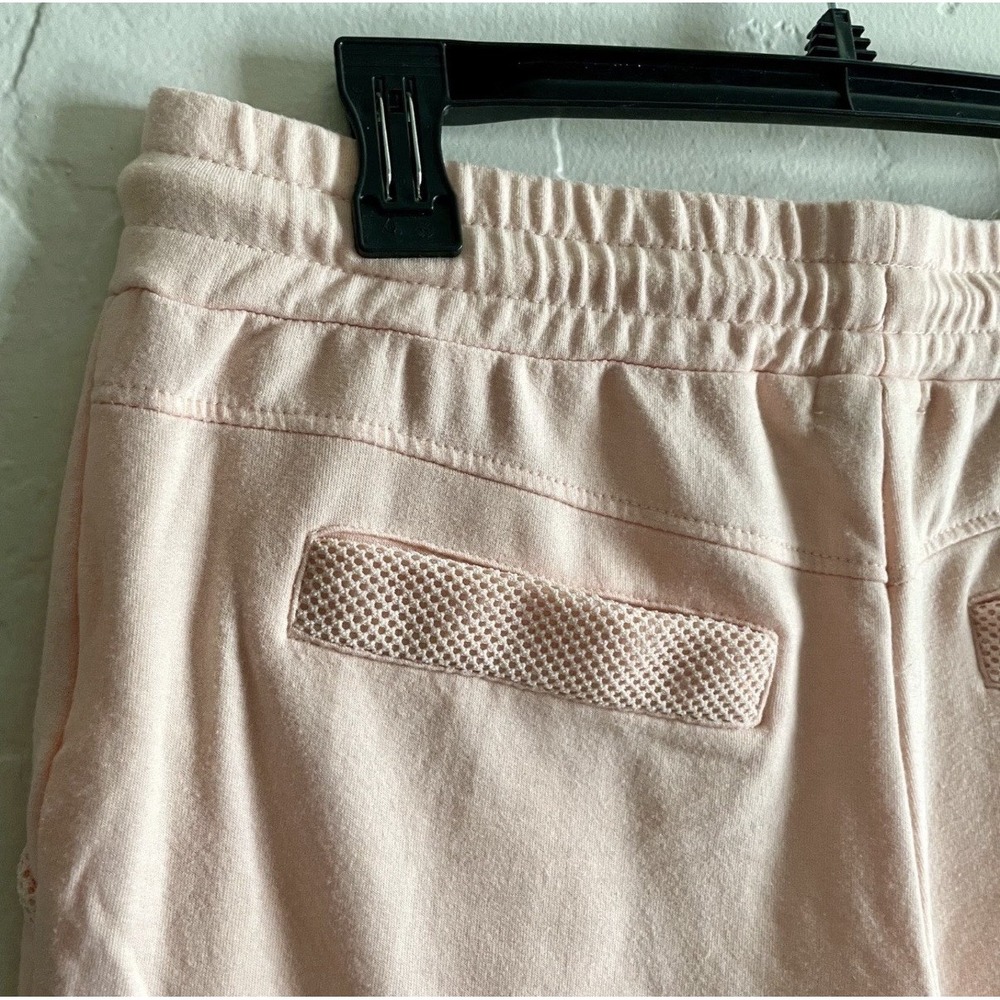 Nine West Women's Blush Pink Joggers Mesh Panels Size M Athleisure Sporty Gym - Picture 8 of 9